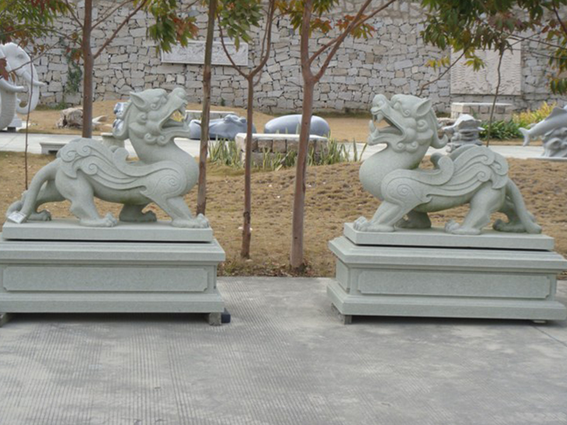 青石石雕貔貅效果图