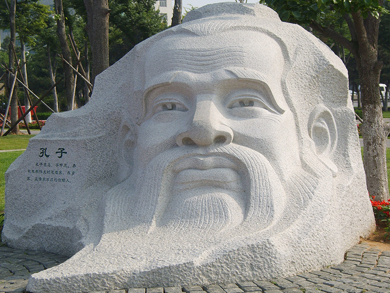 孔子雕像效果图