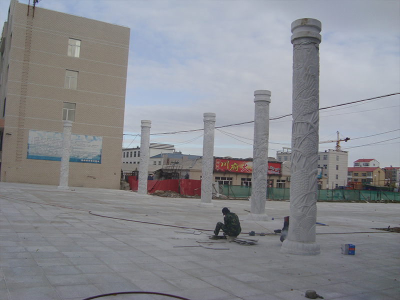 石雕文化柱施工图