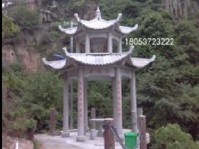 石凉亭安装