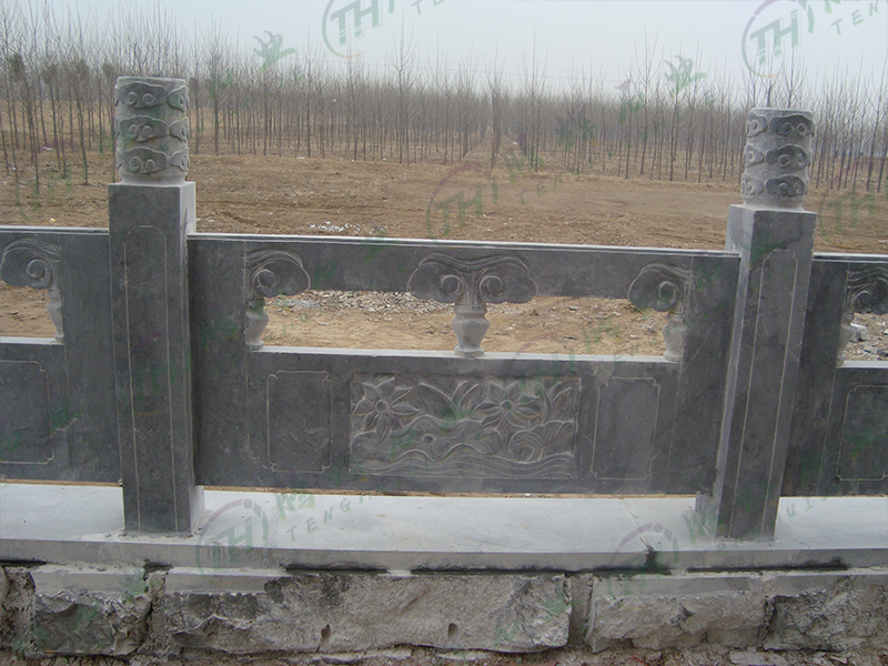 青石栏杆安装案例