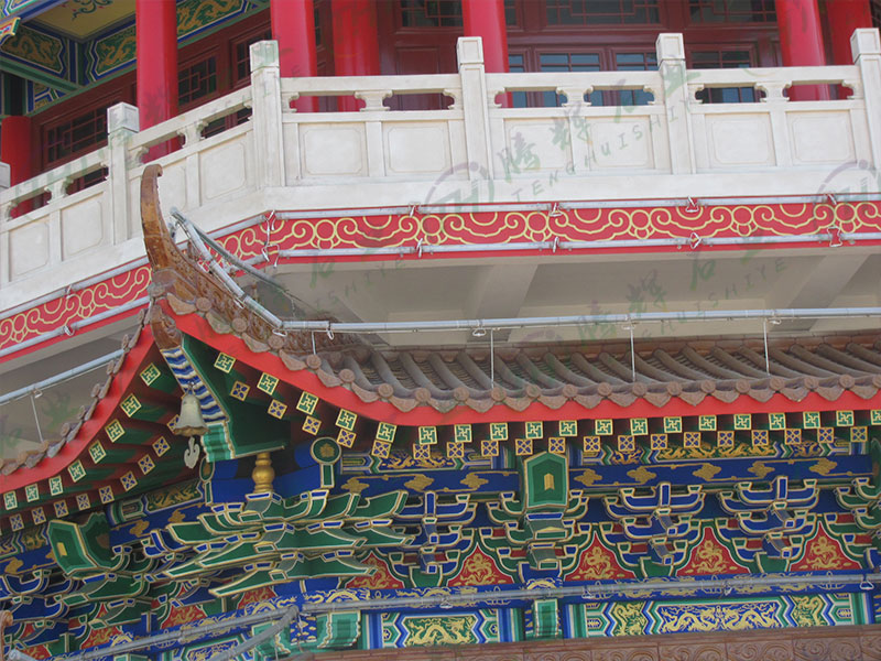 汉白玉景区栏杆安装案例