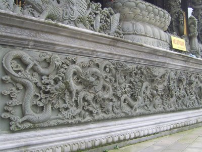 石雕九龙壁-(2)