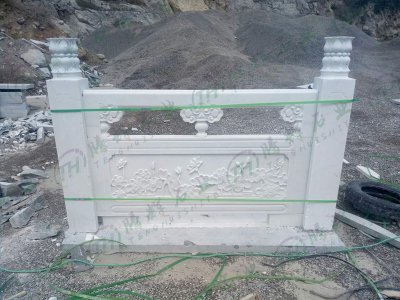 汉白玉雕花栏杆 