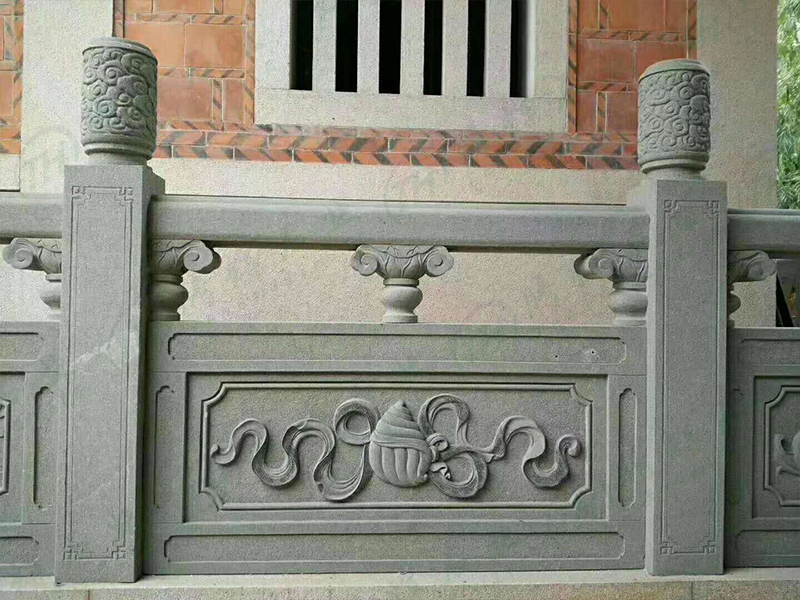 寺庙青石栏杆