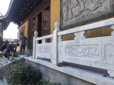 寺庙花岗岩栏杆