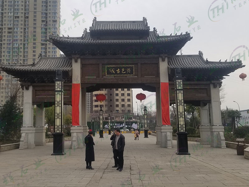 河南洛阳洛邑古城桥栏杆