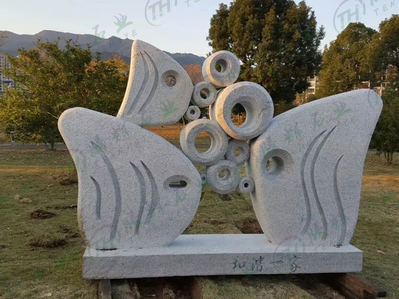 浙江台州公园石雕小品