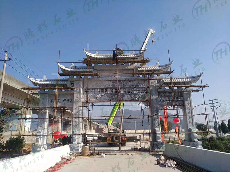 浙江温州上埠头村石牌坊