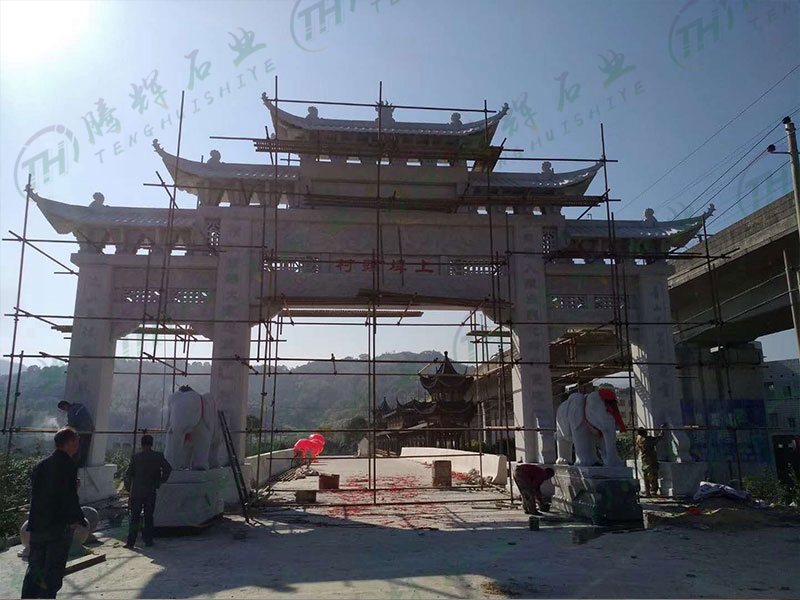 浙江温州上埠头村石牌坊