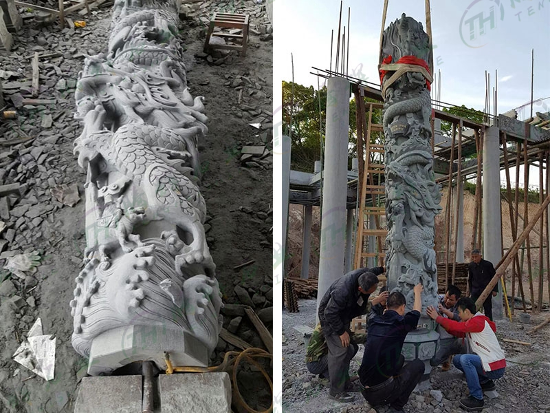 浙江象山福建青石龙柱