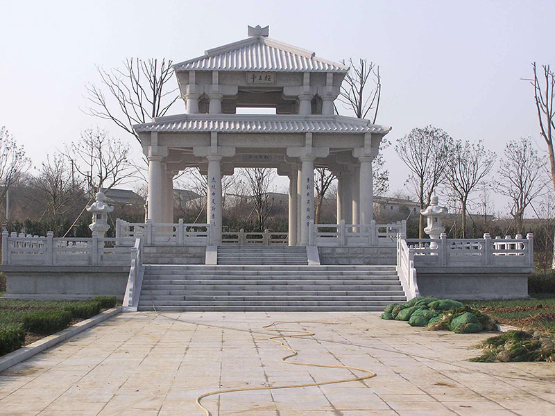 公园双层石亭子