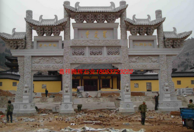寺庙牌坊寺庙门楼