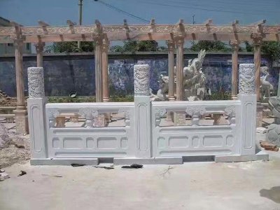 汉白玉石栏杆施工