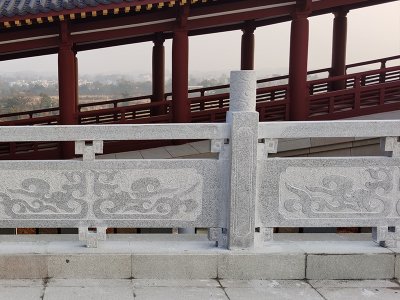 公园石栏杆安装