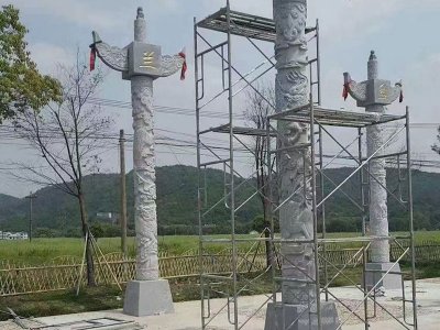 风景区石龙柱安装