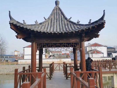 新农村木制凉亭