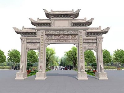 三门花岗岩石牌坊